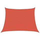 Cumpara ieftin Panza parasolar, teracota, trapez, 4/5x3 m, HDPE, 160 g/m&sup2;