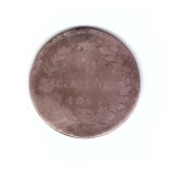 Moneda Italia 10 centesimi 1866 H, circulata, uzata