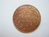 ROMANIA - 2 BANI 1867 WATT , CAROL I , L17.19