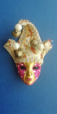 M3 C3 - Magnet frigider - Tematica arta - Masca baroca - 1 foto