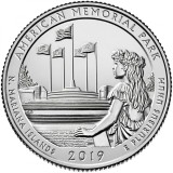 SUA - QUARTER AMERICAN MEMORIAL , MARIANA ISL. 2019 P - UNC / SERIA PARCURI NAT., America de Nord