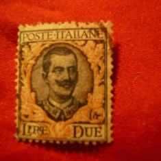 Timbru Italia 1923 Rege V.Emanuel III ,2 lire stampilat