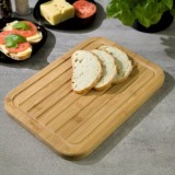 Placa tocator pentru taiat paine, bambus 33 x 23 x 1,9 cm, Kinghoff