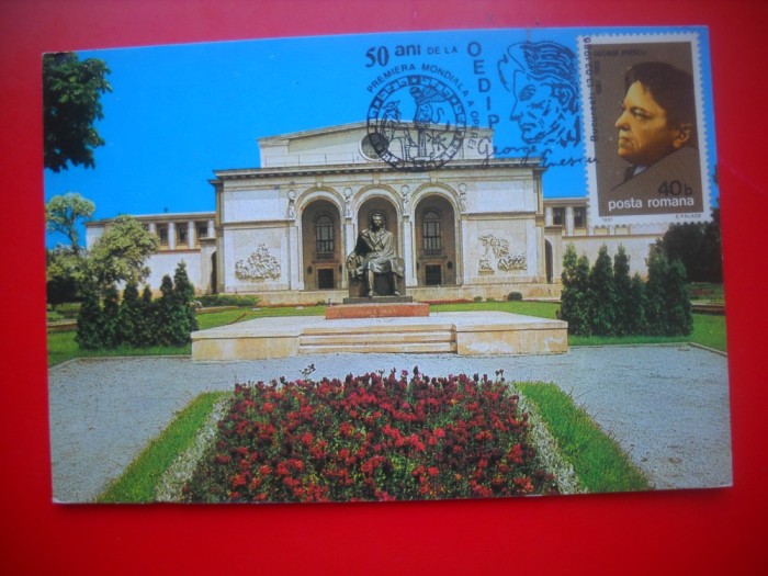 HOPCT MAXIMA ROMANIA NR 1182 OPERA ROMANA BUCURESTI -50 ANI OEDIP GEORGE ENESCU