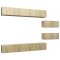 Set de dulapuri TV, 6 piese, stejar sonoma, lemn prelucrat