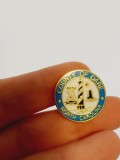 Insigna County of Dare North Carolina, metal, 2cm, colectie, vintage