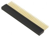 Conector şiruri pini soclu mamă 2,54mm 64 PIN THT pentru PCB