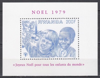 Rwanda 1979 - Anul Internațional al Copilului, Colita, MNH foto