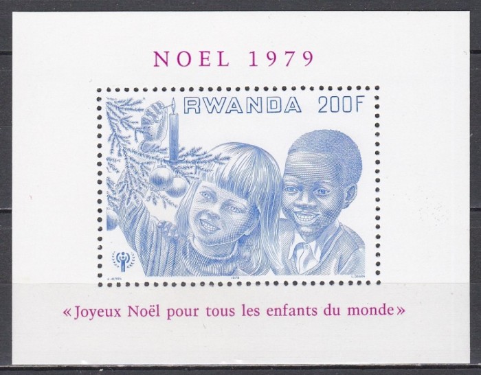 Rwanda 1979 - Anul Internațional al Copilului, Colita, MNH