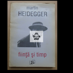 Martin Heidegger Fiinta si timp