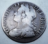 G.010 MAREA BRITANIE ANGLIA GEORGE II 1 SHILLING 1741 ARGINT 3,9g