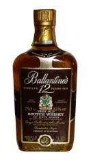 RARITATE whisky, ballantines, 12 YO CL 75 GR 43 ANII 80 IMP SPIRIT ITALY