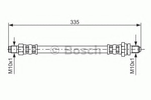 Conducta / cablu frana FORD FIESTA IV (JA, JB) (1995 - 2002) BOSCH 1 987 476 600