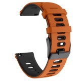 Cumpara ieftin Curea silicon, compatibila Samsung Galaxy Watch 4 Classic, 46mm, telescoape Quick Release, Burnt Orange