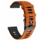 Curea silicon, compatibila Samsung Galaxy Watch 4 Classic, 42mm, telescoape Quick Release, Burnt Orange