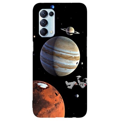 Husa compatibila cu Oppo A77 model Living Among Planets, Silicon, TPU, Viceversa foto