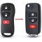 Carcasa cheie Transformare briceag Topautochei&reg; pentru Nissan Infiniti Xterra Frontier Muranon Pathfinder Titan, 3 butoane