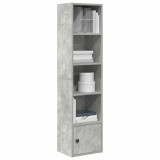 VidaXL Bibliotecă, gri beton, 31x24x127 cm, lemn prelucrat