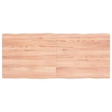 Cumpara ieftin Blat masă, 140x60x(2-4) cm, maro, lemn tratat contur organic