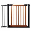 Poarta de siguranta Safety Gate pentru scari, ajustabila 90-96 cm, din otel si lemn, negru maro Household NewTrend