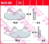 Set placute frana TRW MCB689 - Kymco Agility - Movie - Vitality - Yup 50-125cc - People S 250-300cc - Malaguti Centro 125cc