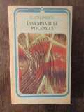 INSEMNARI SI POLEMICI -G.CALINESCU