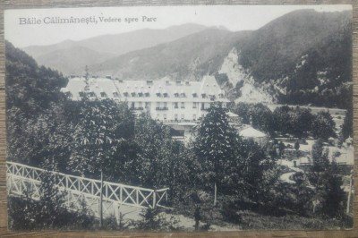 Baile Calimanesti, vedere spre parc// CP foto