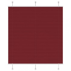 vidaXL Jaluzea plisată Bordeaux Roșu 45x150 cm Lățime țesătură 44,4 cm 4015248