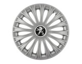 Cumpara ieftin Set 4 capace roti pentru Peugeot, model Dino Gray, R15