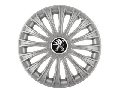 Set 4 capace roti pentru Peugeot, model Dino Gray, R15 foto