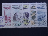1958-Polonia-PA-Compl. set-MNH, Nestampilat