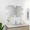 vidaXL Oglindă de perete lumini LED fără ramă sticlă dreptunghiulară 3078645