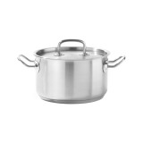 Oala medie cu capac,inox , volum 7 litri, dimensiuni 240 x 150mm