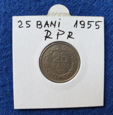 Moneda Republica Populara Romana 25 Bani 1955 - in stare foarte buna foto