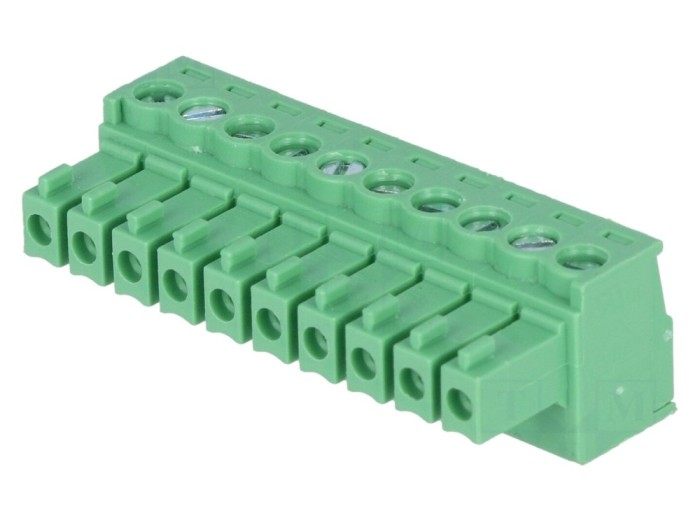 Conector regletă deconectabilă 3,5mm 10 piste