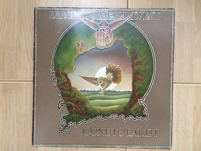barclay james harvest gone to earth 1977 album disc vinyl lp muzica symphonic prog rock polydor records germany VG/VG+