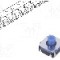 Microintrerupator 6.2x6.2x2.5mm, (ON)-OFF, SPST, ALPS - SKRAAQE010