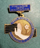 Insigna Merite in lupta impotriva inundatiilor si in reconstructie Mai Iunie 1970 Satu Mare