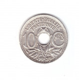 Moneda Franta 10 centimes 1939, stare buna, curata, Europa, Cupru-Nichel