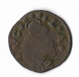 Moneda 6 bagattini 1673-1675 - Venezia, Italia