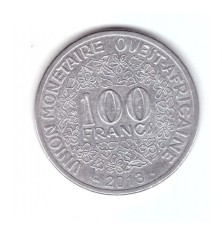 Moneda Africa de Vest 100 francs/franci 2013, stare buna, curata