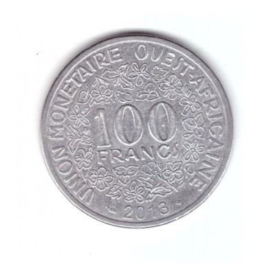 Moneda Africa de Vest 100 francs/franci 2013, stare buna, curata foto