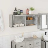 vidaXL Dulap perete baie, gri beton, 100x25x40 cm, lemn prelucrat