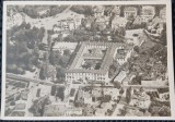 Carte Postala, Bucuresti, Scoala Centrala de Fete, vedere din aeroplan, perioada interbelica