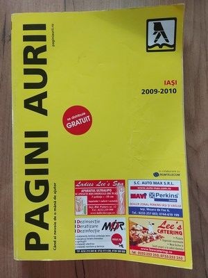 Pagini aurii Iasi 2009-2010