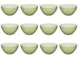 Set boluri, 12 piese, 4 l, Plastic, Verde