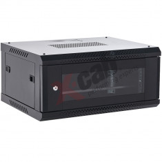 Cabinet metalic de perete 19", tip rack wallmount, 4U 600x450 mm, Xcab Negru NewTechnology Media
