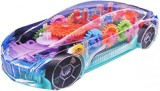 Masina de jucarie, transparenta, concept racing car, iluminare led rgb, 22 cm