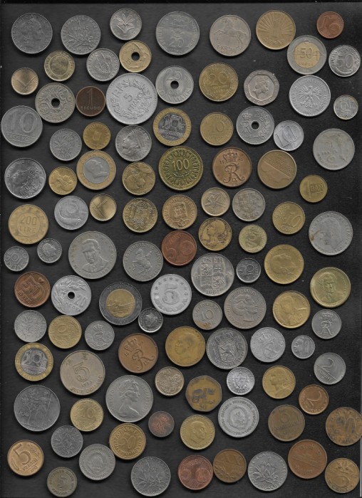 lot #1 100+ monede (cele din scan)