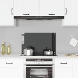 Cumpara ieftin Panou antistropi de bucătărie, negru 80x50 cm sticlă securizată
